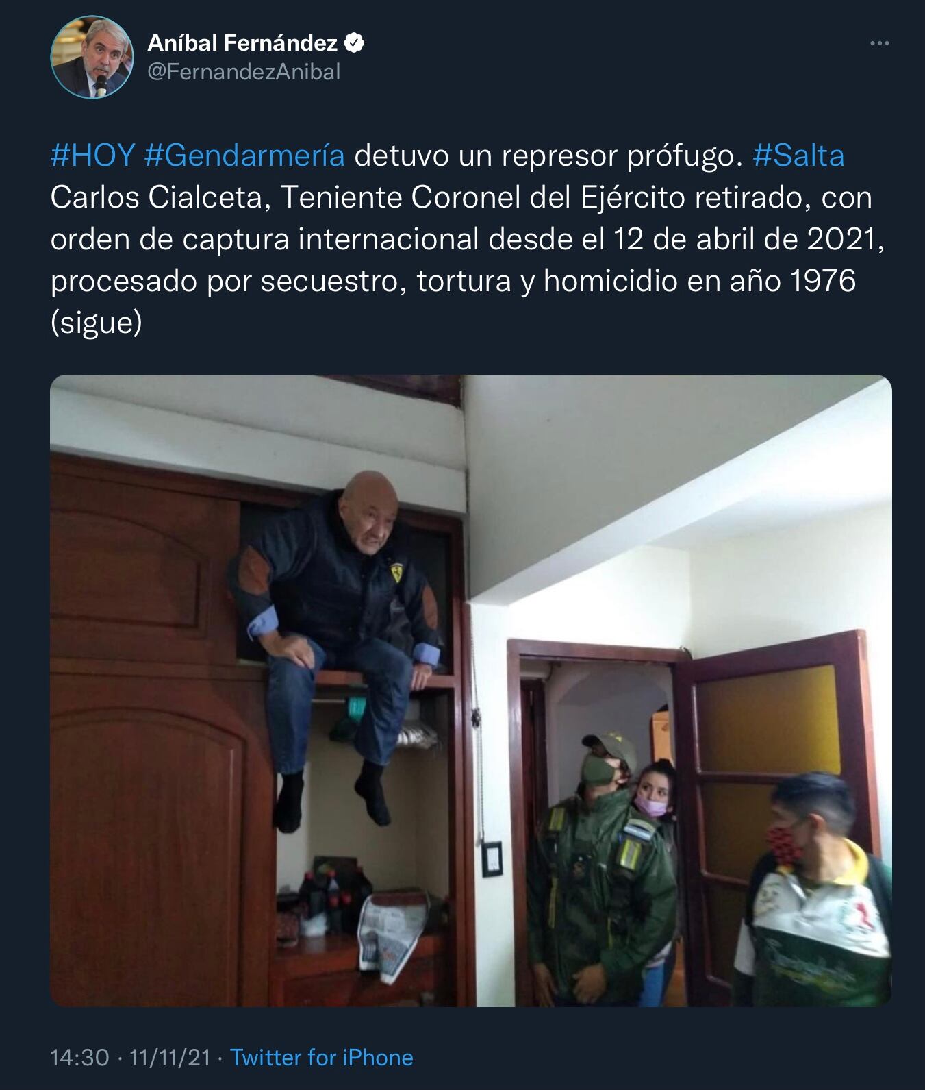 Twitter Aníbal Fernández