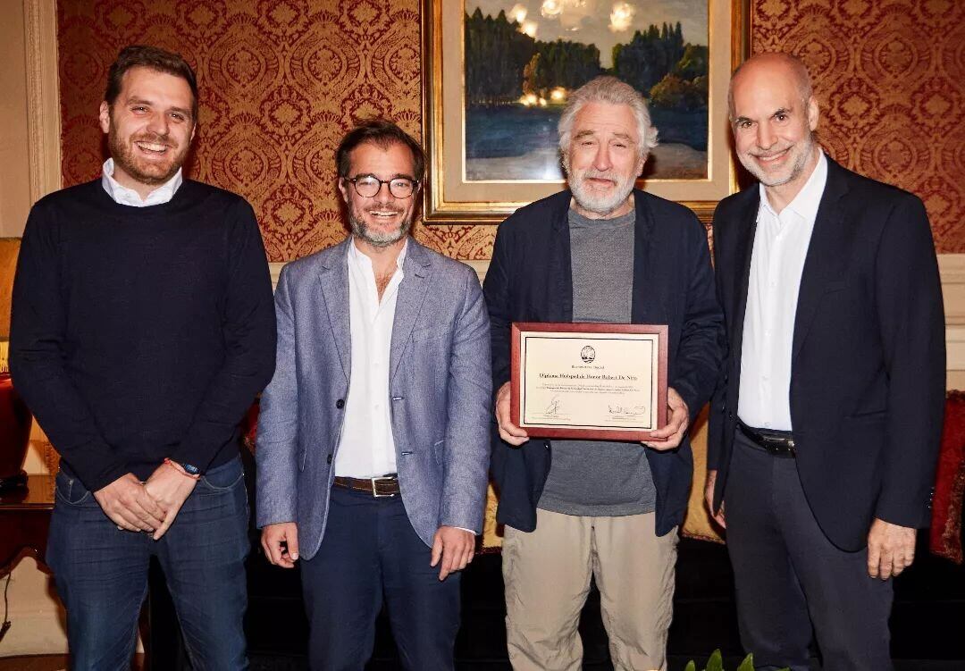 Roberto de Niro fue distinguido como "Huésped de Honor" de la Ciudad de Buenos Aires.