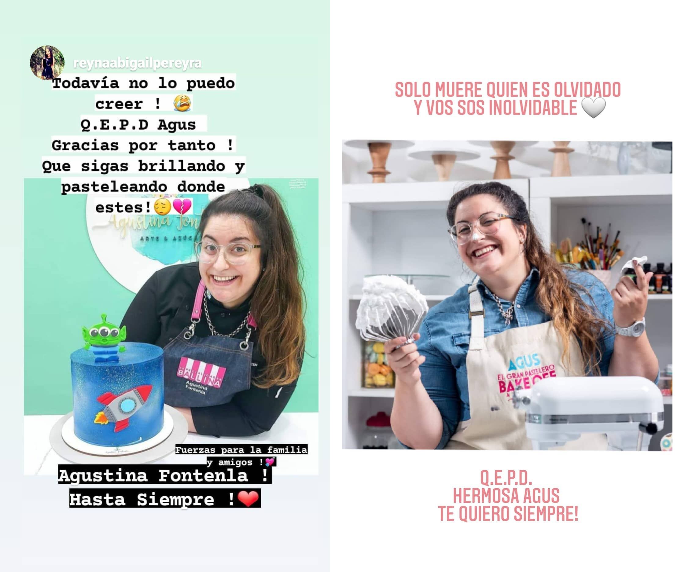 Samanta Casais despidió a Agustina de Bake Off con un emotivo mensaje