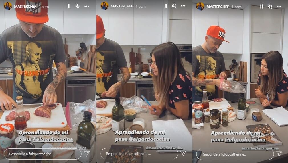 Cathy Fulop se prepara para "Masterchef Celebrity 3" junto al instagramer El Gordo Cocina