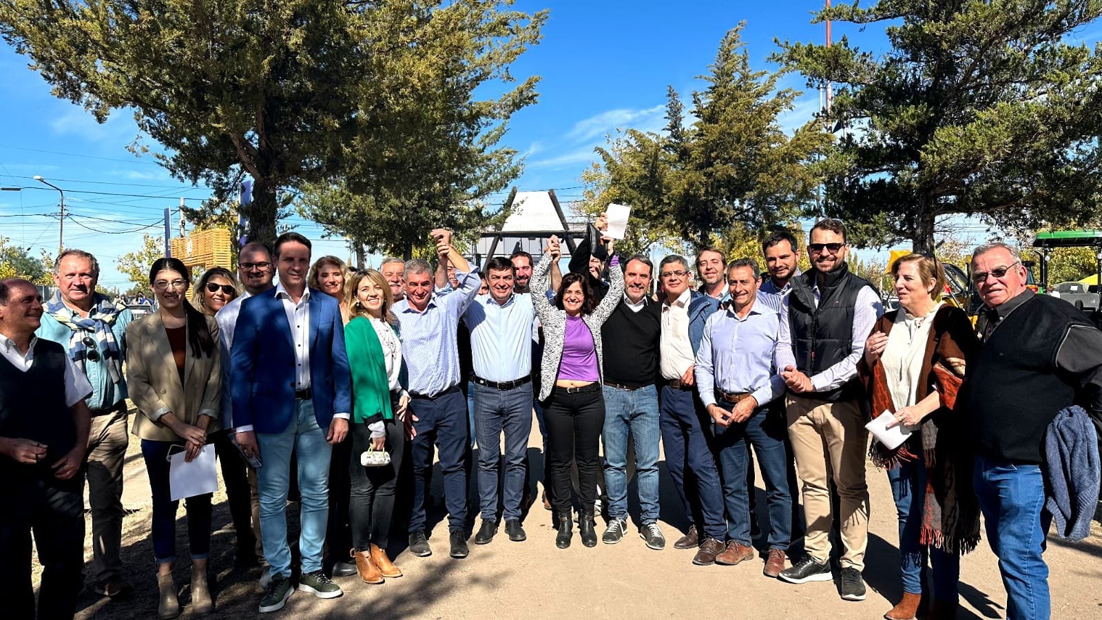 Omar De Marchi y su equipo de La Unión Mendocina