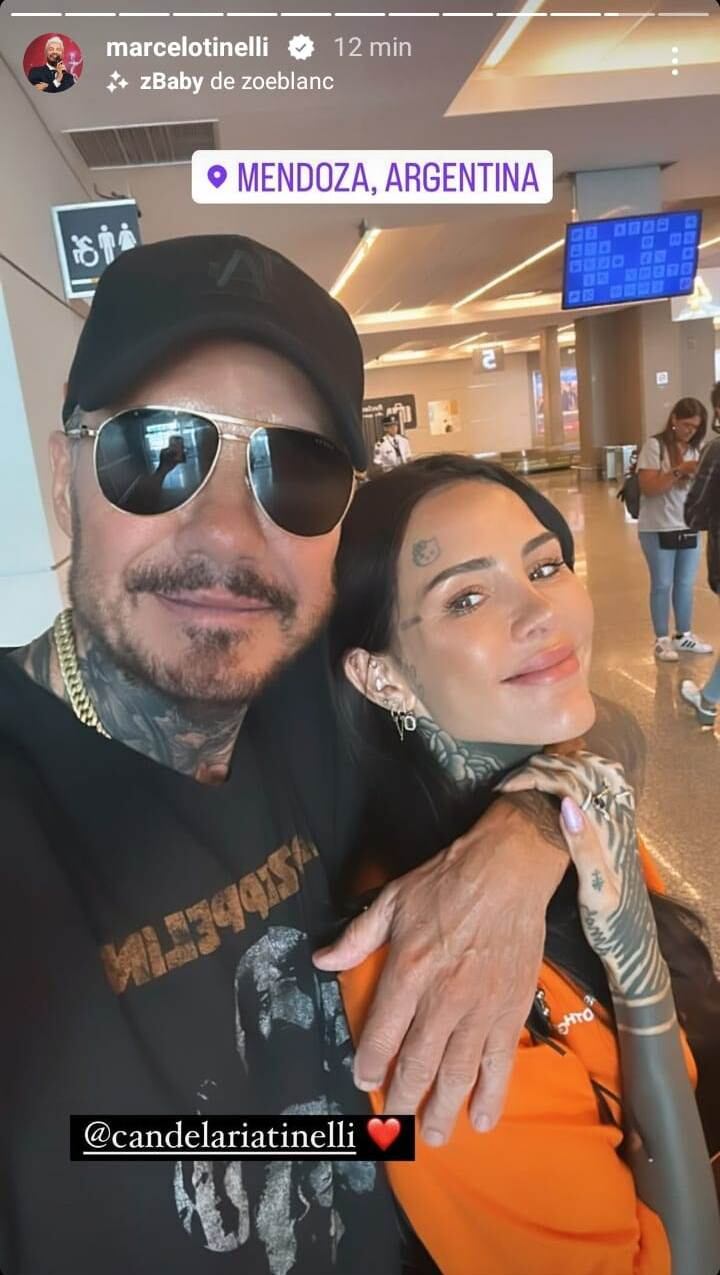 Marcelo Tinelli llegó a Mendoza con sus hijos