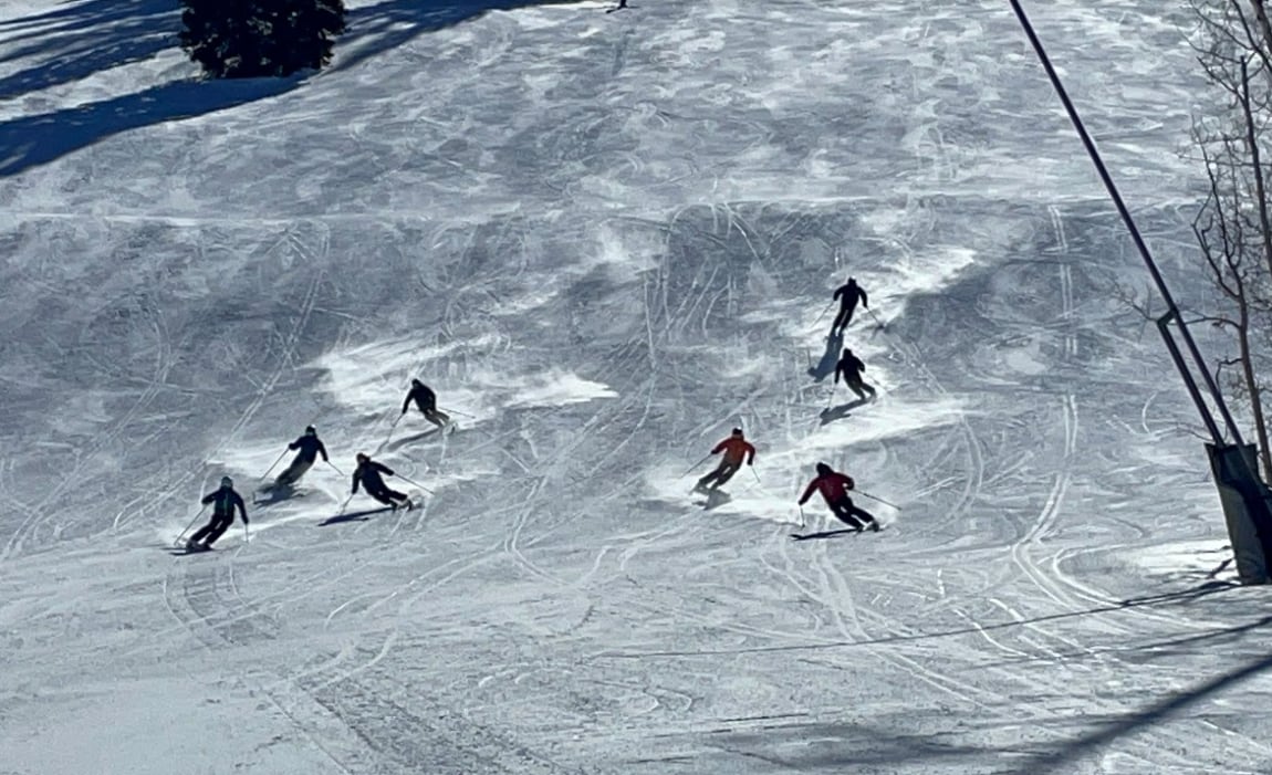 Un mendocino en Aspen: es instructor de esquí y participará de una competencia mundial. Foto: Gentileza Andrés Martínez Giardini.