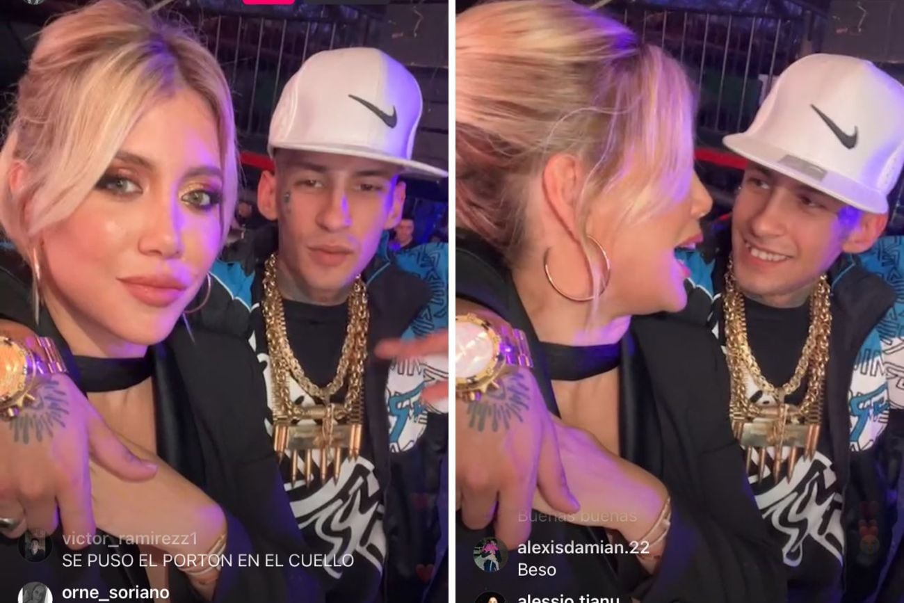 L-Gante y Wanda Nara presentaron su videclip.