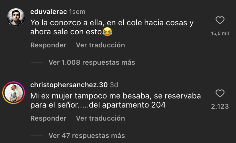 Algunos de los comentarios insólitos sobre la situación de la pareja.