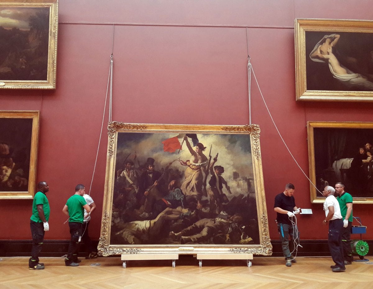 Descuelgan una de las obras más importantes del Museo Louvre para someterse a una restauración. Imagen Ilustrativa.