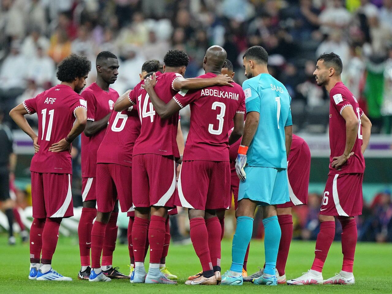 El seleccionado de Qatar.