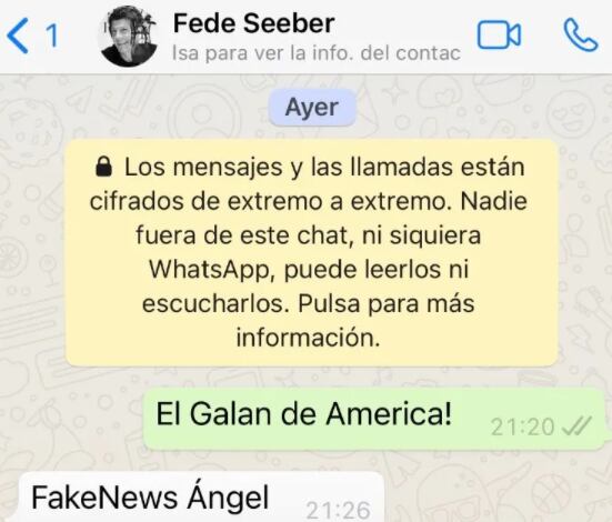 La respuesta del periodista ante la consulta de Ángel de Brito