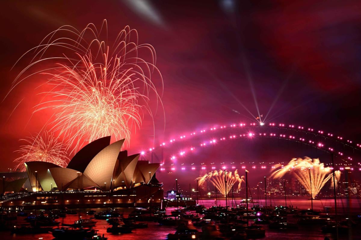 Año Nuevo 2025: así fue el impresionante show de fuegos artificiales en Sídney, Australia (EFE)