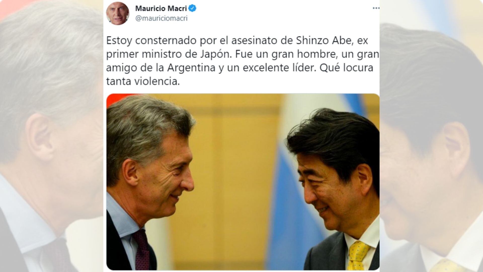 El mensaje de Mauricio Macri