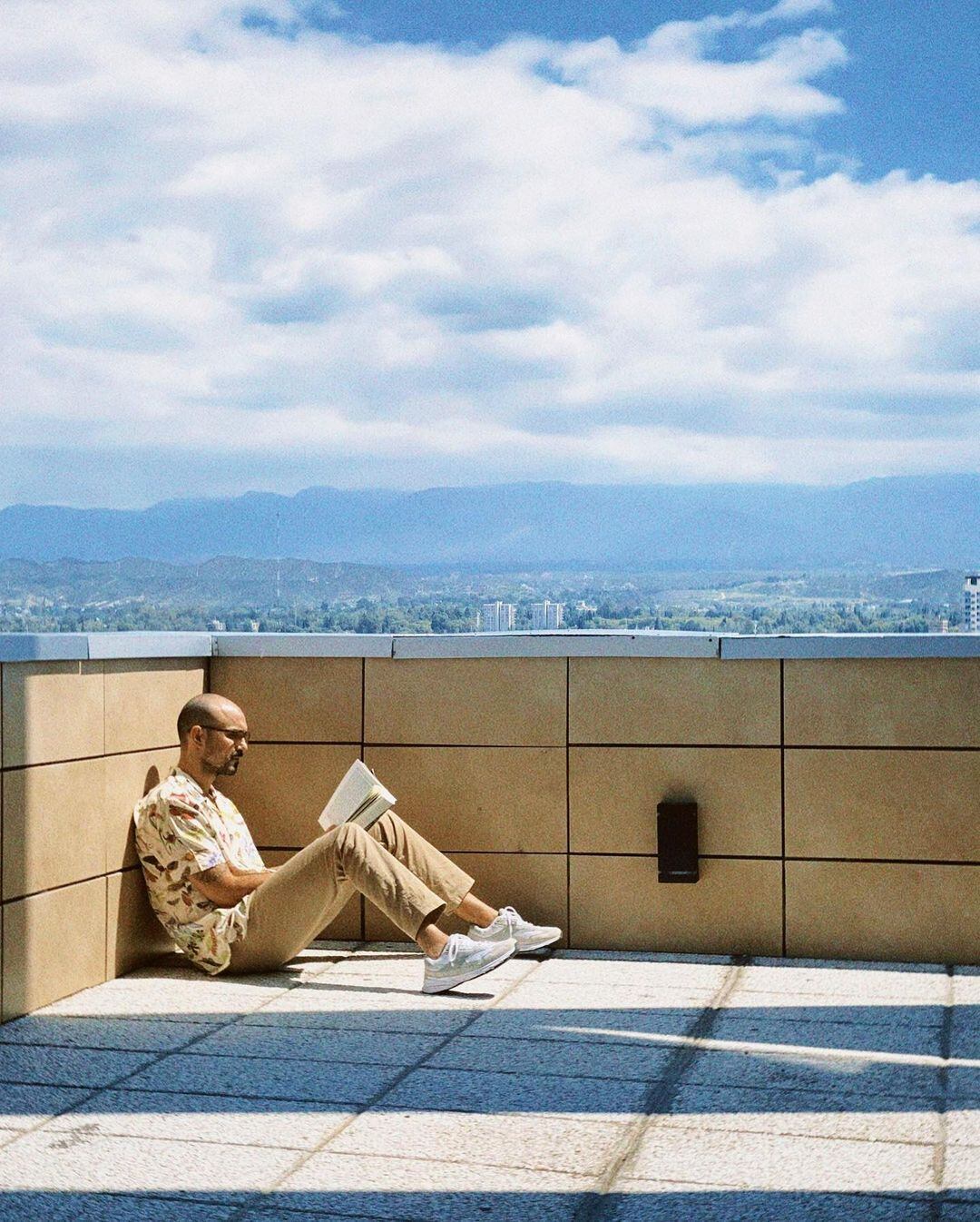 Abel Pintos descansó en un hotel céntrico previo a su show en Mendoza.