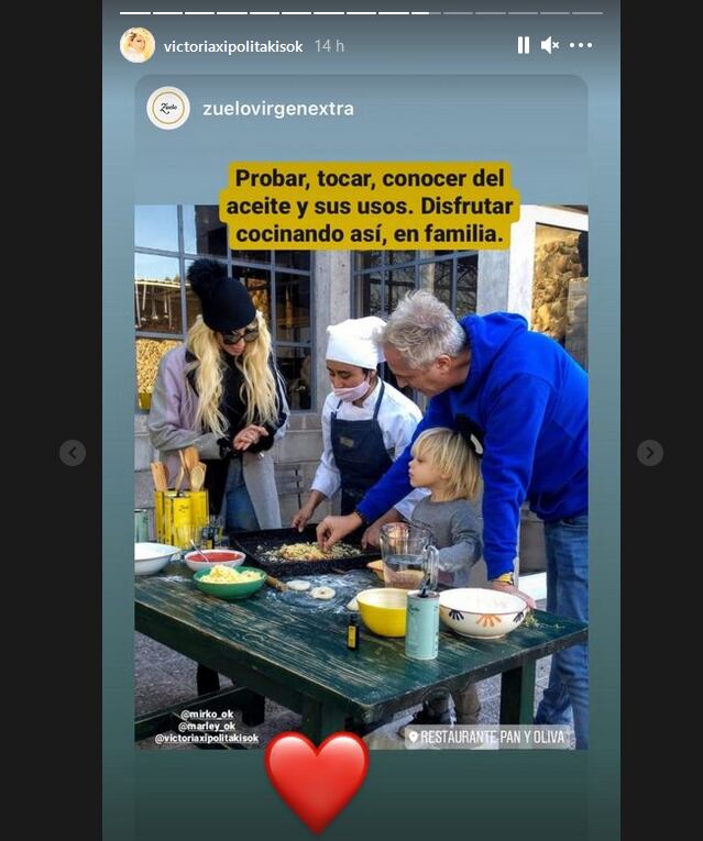 Marley y Vicky Xipolitakis, cocinaron para Cortá Lozano, desde Mendoza