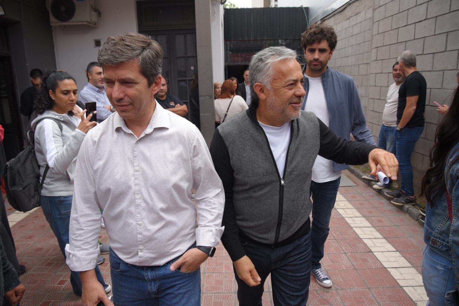 Congreso Partidario de la UCR. Andrés Lombardi y Alfredo Cornejo.