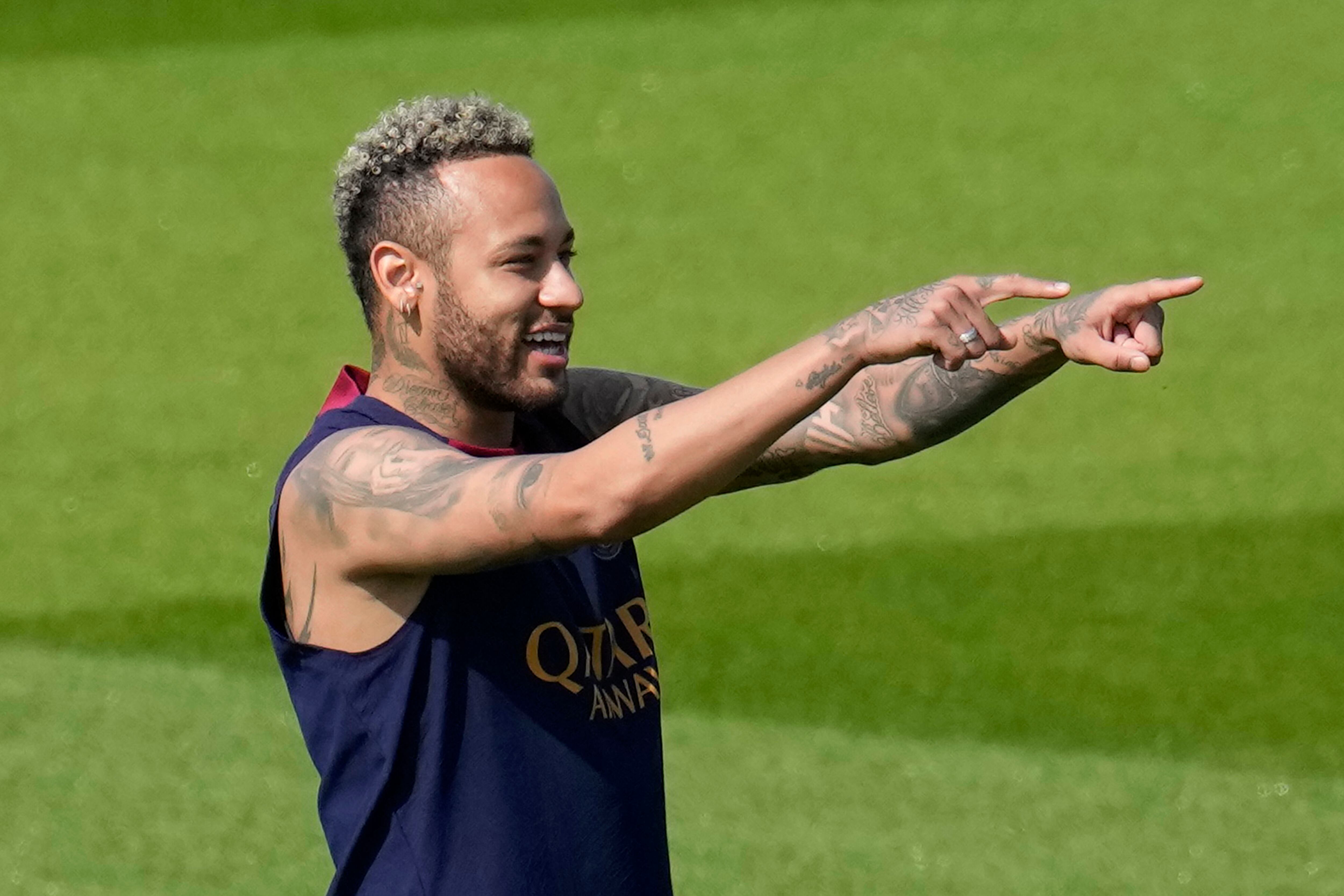 Neymar.  (AP Foto/Christophe Ena)