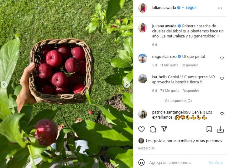 Juliana Awada y las muestras en Instagram de su estilo de vida relajado y siempre en tendencia con la moda