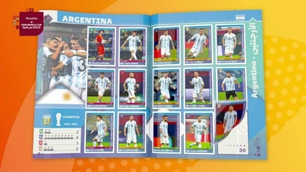 Álbum de figuritas del Mundial Qatar 2022