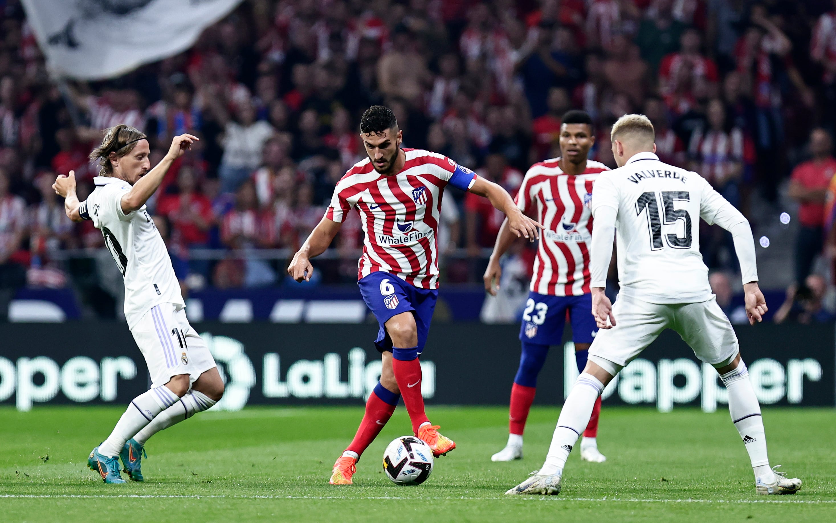 Atlético Madrid cayó con Real Madrid en el derbi de la capital española. Foto: @Atleti