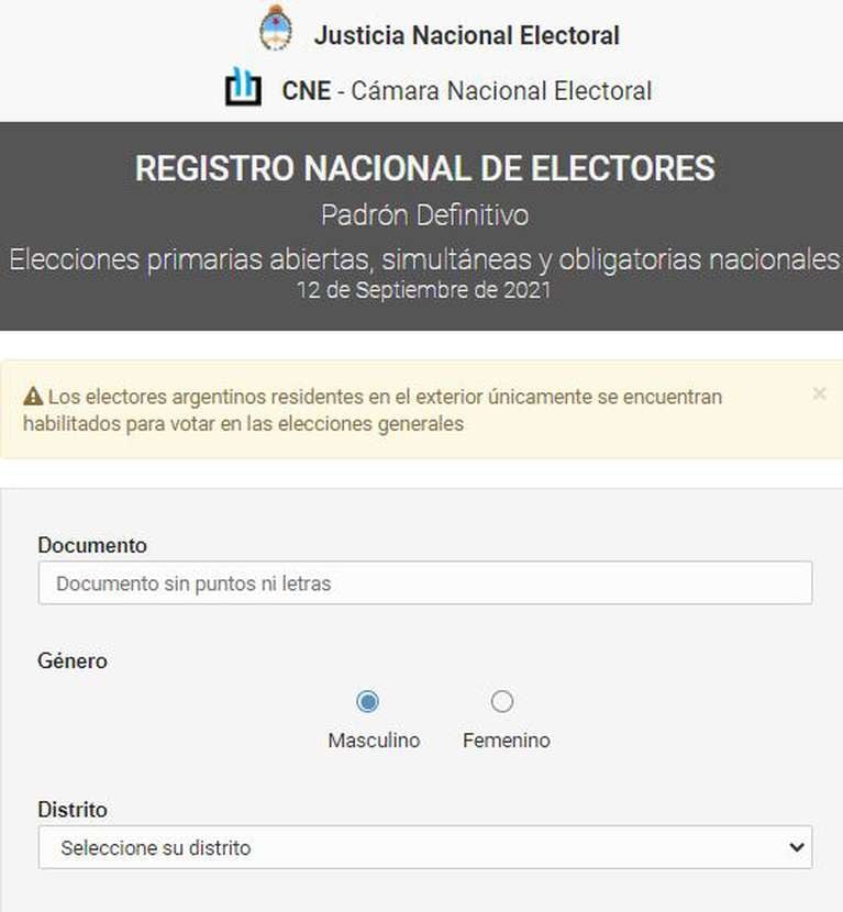 Quejas ante la falta de la opción "no binaria" en el padrón electoral.