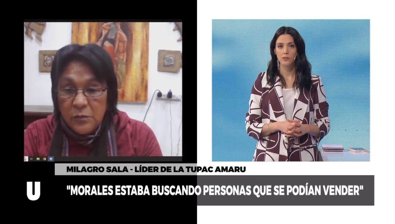 Milagro Sala apareció en la TV Pública para defenderse de los dichos de su exmano derecha "Shakira" Guerrero