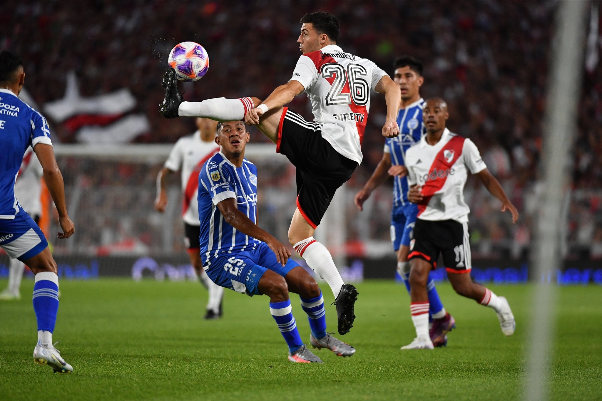 River fue muy superior a Godoy Cruz en el Monumental y Flores reconoció que fueron "avasallados". (@RiverPlate)