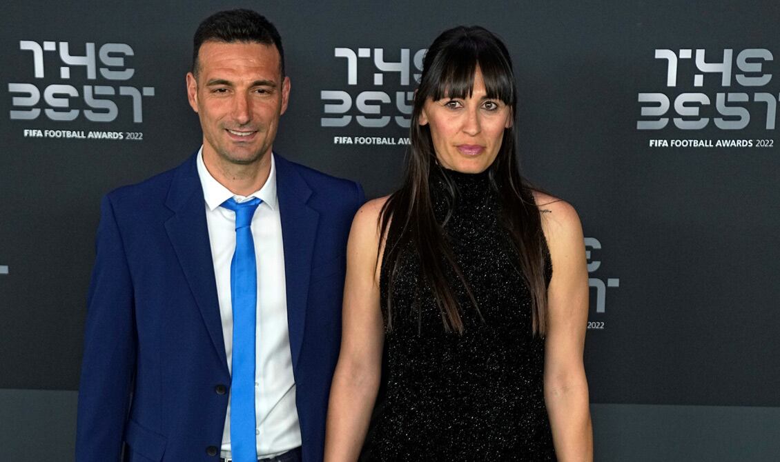 Scaloni se llevó el premio al mejor entrenador del mundo de 2022 (Foto: AP).