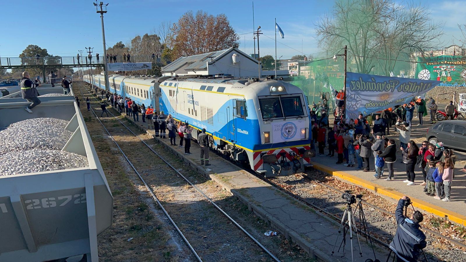 Un recorrido por las vías que traerá el tren de pasajeros a Mendoza: estos son los trabajos a terminar. Foto: Gentileza Pablo Anglat.