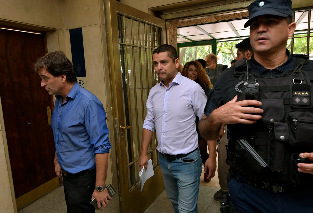 Gabriel Solano y Víctor Da Vila, en una reunión que mantuvieron con el Gobierno por la liberación de dirigentes piqueteros detenidos hace unos meses.

Foto: Orlando Pelichotti