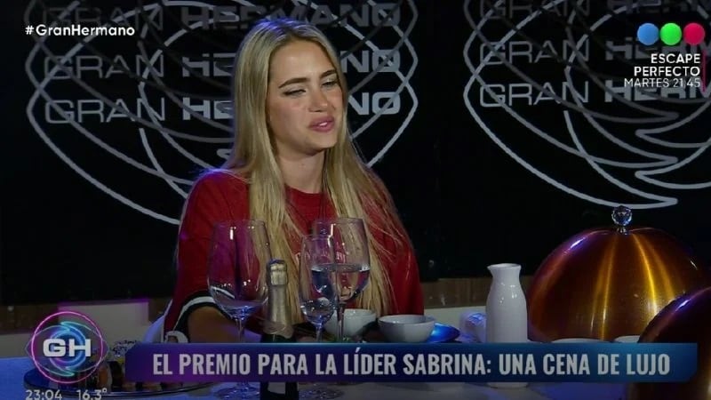 La mendocina de Gran Hermano disfrutó de una cena para ella sola.