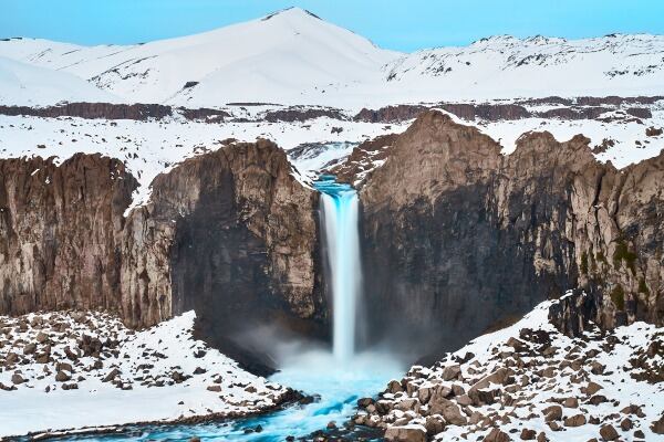 Imágenes de la Cascada Invertida en Chile