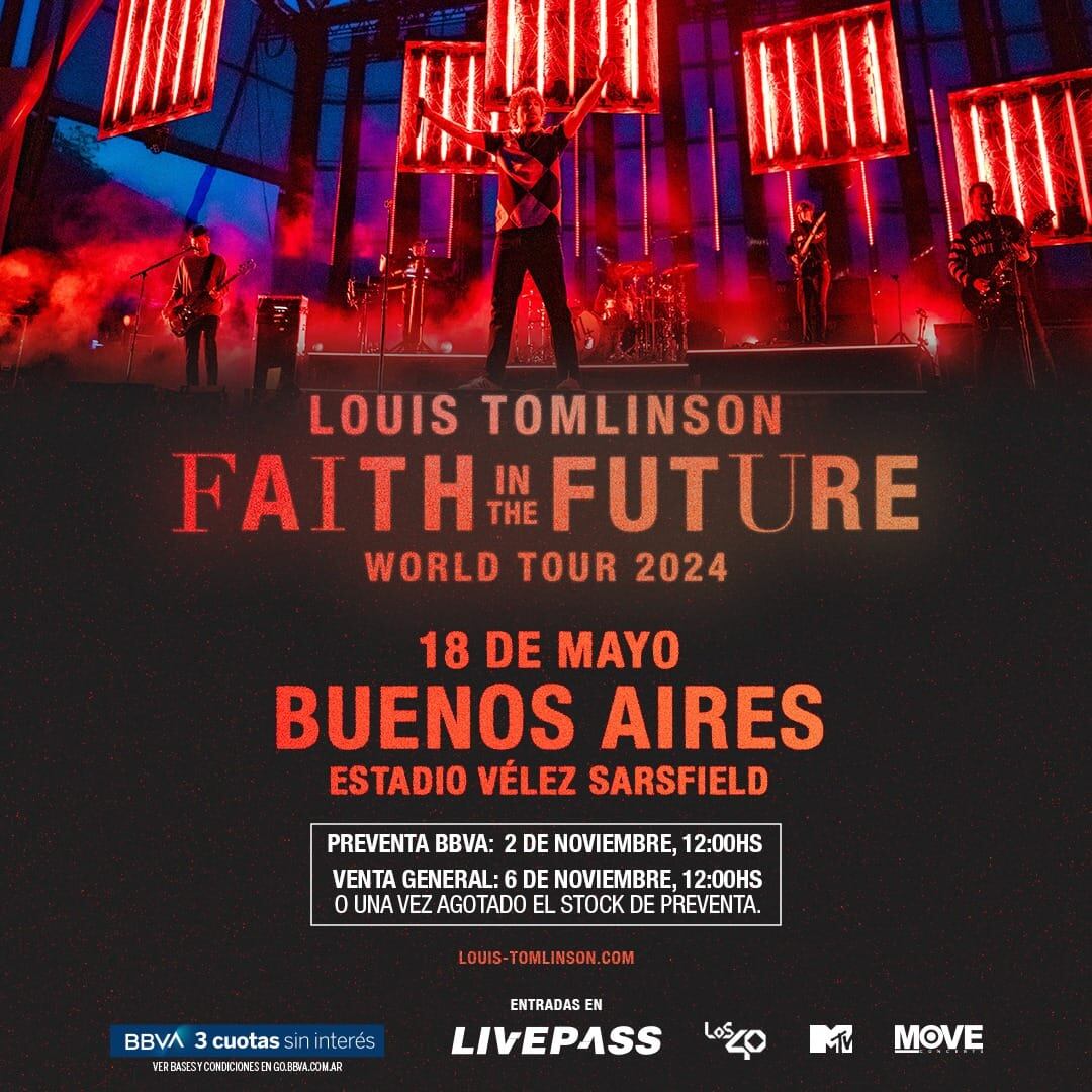 Lous Tomlinson vuelve a Argentina.