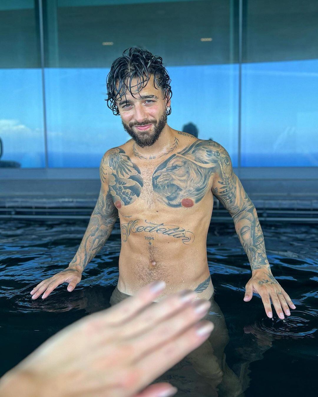 Maluma mostró de más en su cuenta de Instagram.