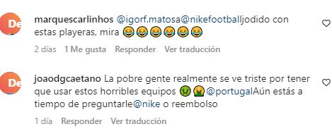 Las críticas de los fans portugueses hacia Nike