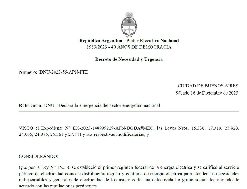 El decreto determina la aplicación de mecanismos que posibiliten la participación ciudadana en el proceso de adecuación tarifaria transitoria. Gentileza: Noticias Argentinas.