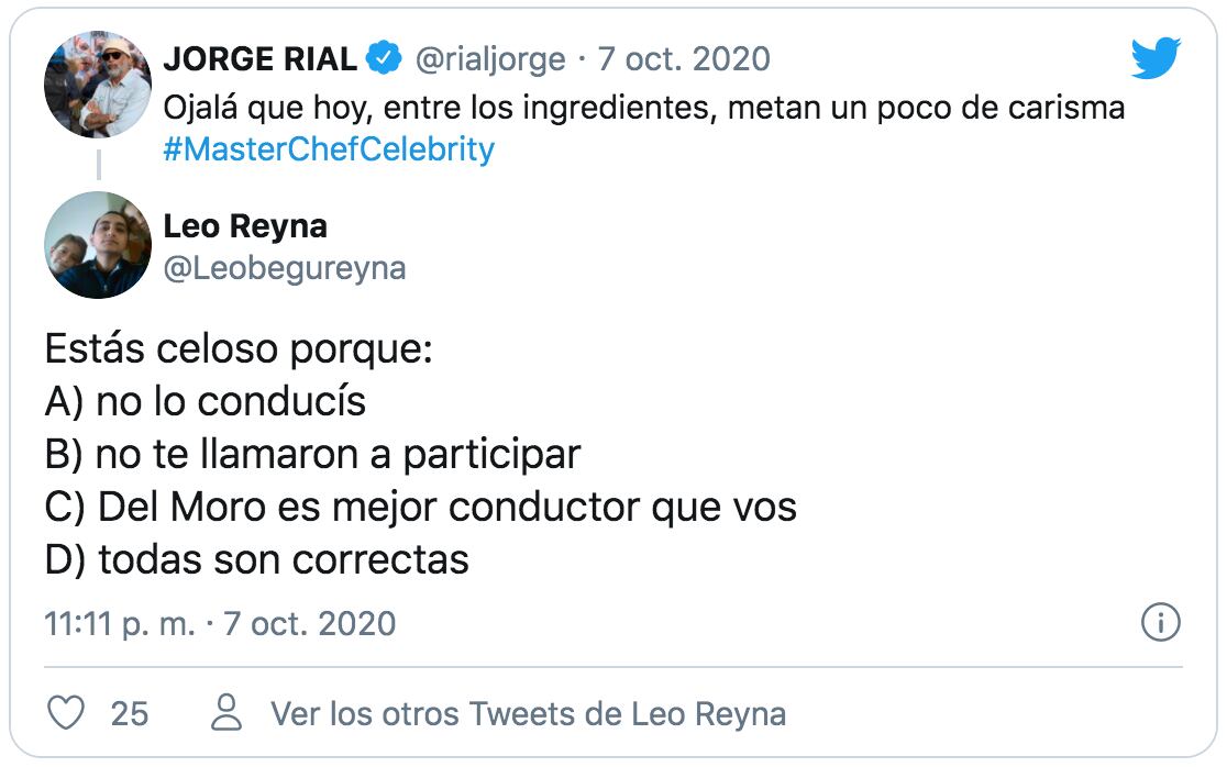 El usuario que recibió varios likes y retweets por su divertido comentario.