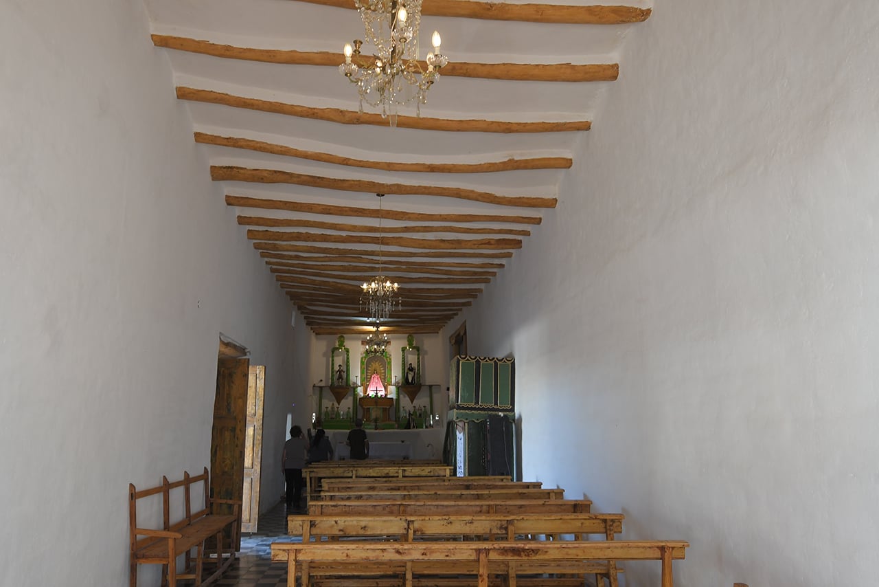 Fiesta Lagunas del Rosario. Procesión de las Antorchas en la Capilla de la Virgen del Rosario. Foto: Marcelo Rolland / Los Andes.