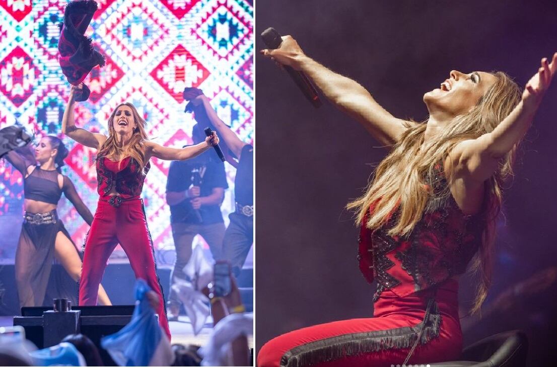 El look rojo fuego de Soledad Pastorutti en Jesús María 2023 (Instagram @sole_pastorutti)