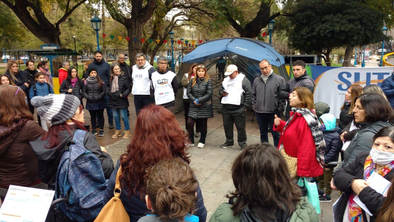 Paro del SUTE en Mendoza, con escuelas vacías. Ignacio Blanco / Los Andes