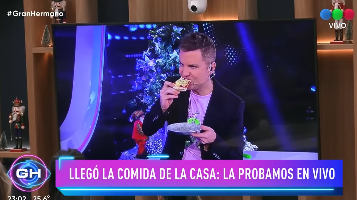 Santi Del Moro, al mejor estilo MasterChef, probó la comida de la casa