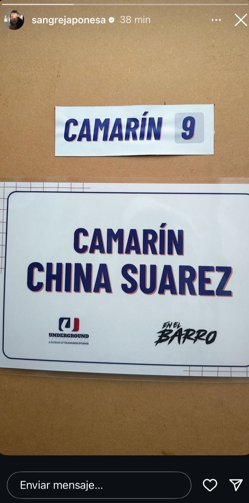 La China Suárez actúa "En el barro".