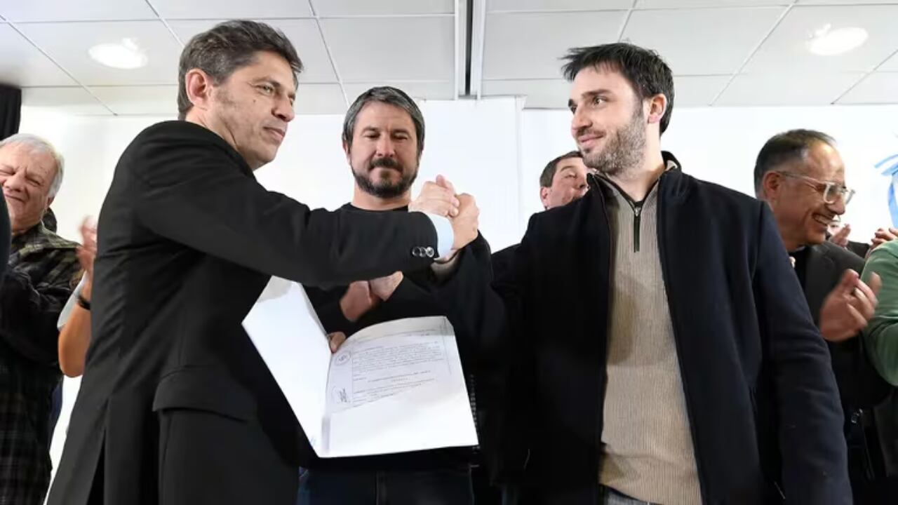 Axel Kicillof junto al gobernador de Chubut, Ignacio Torres. Foto: X / Axel Kicillof.