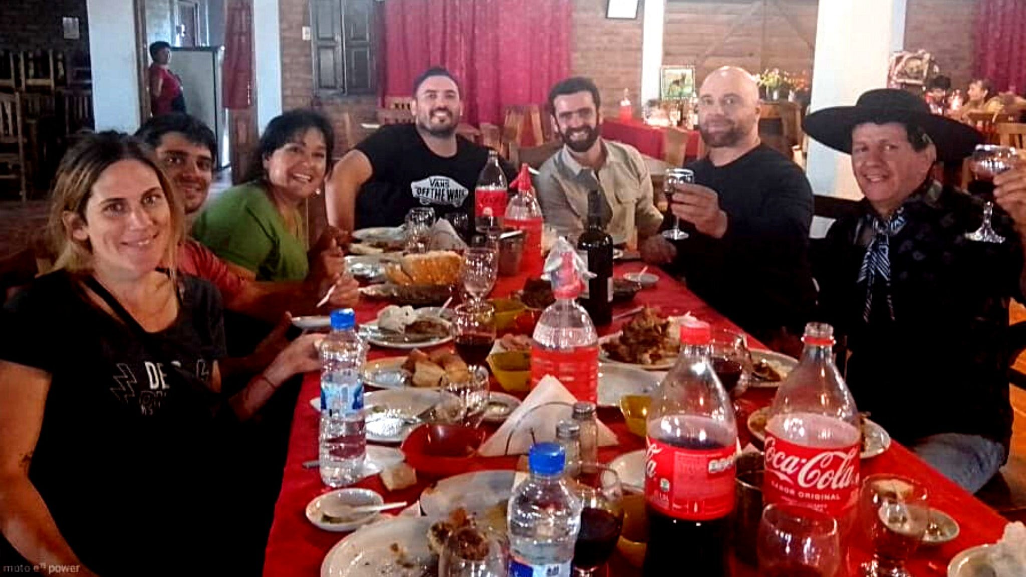 Germán disfrutó del sábado a la tarde en Lavalle (Gentileza: @guaymallenonline)