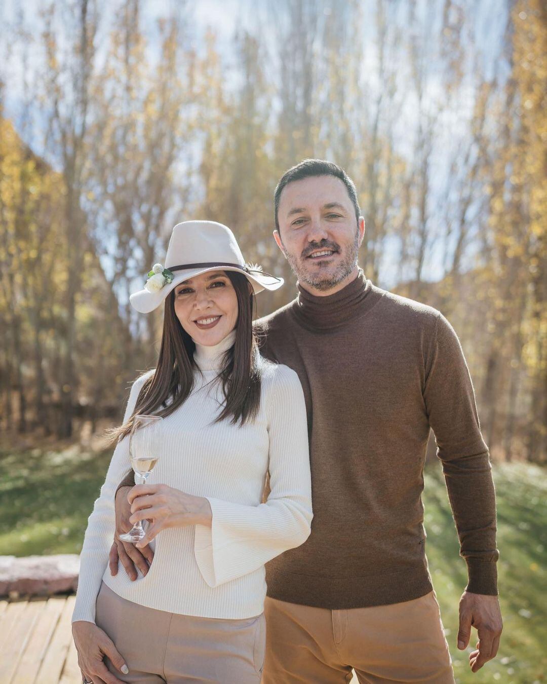 El compromiso de Luis Petri y Cristina Pérez en Mendoza. Foto: Instagram / @cris_noticias