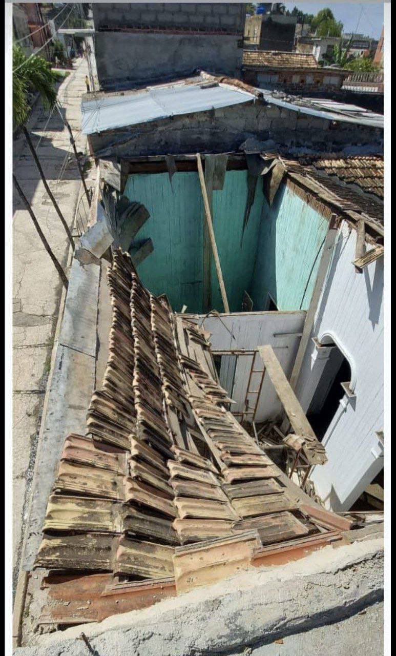 Postales de lo que dejó el devastador terremoto en Cuba. Foto: Redes.