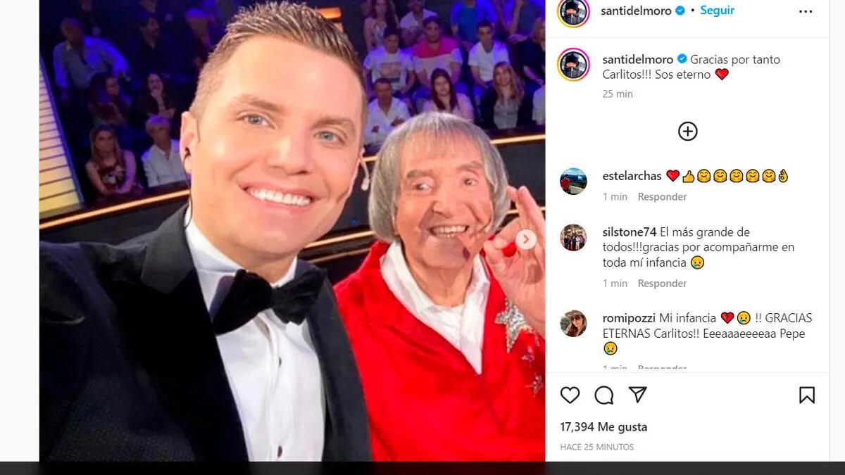 Famosos despiden a Carlitos Balá en las redes sociales