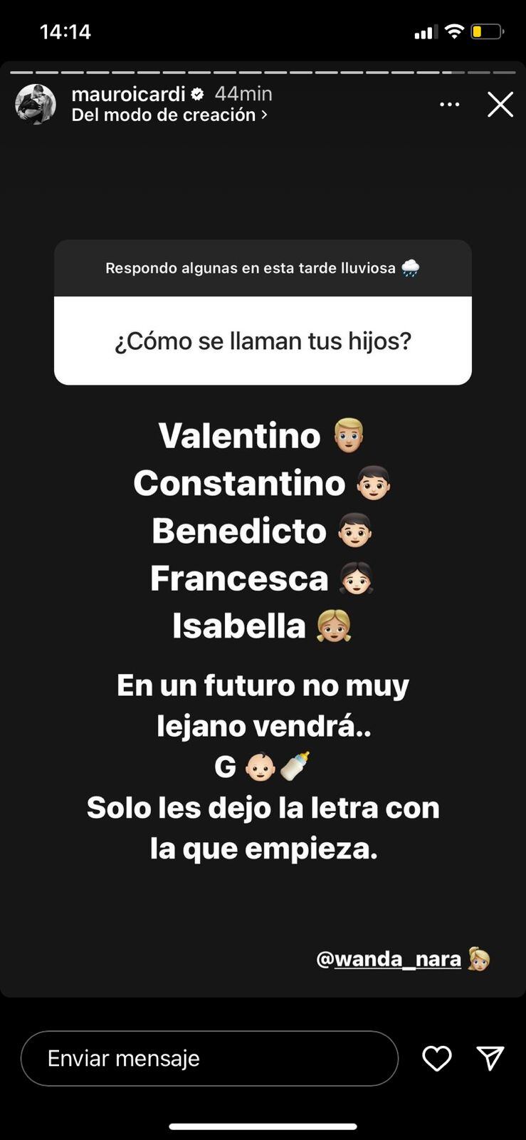 Mauro Icardi desmiente la separación de Wanda Nara.