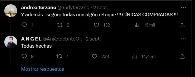 El conductor se enfureció con el mensaje del colectivo de actrices