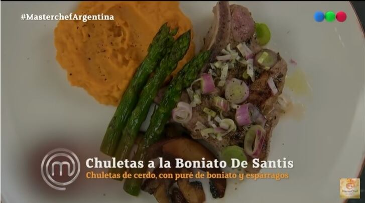 Joaquín Levinton homenajeó a Donato de Santis con un plato que llevaba su nombre