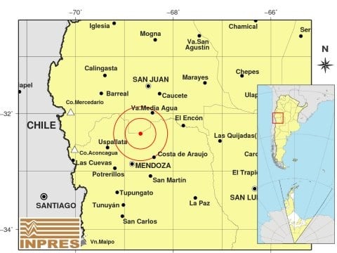 Tembló en Mendoza justo en el Día de Santo Patrono Santiago (Inpres)