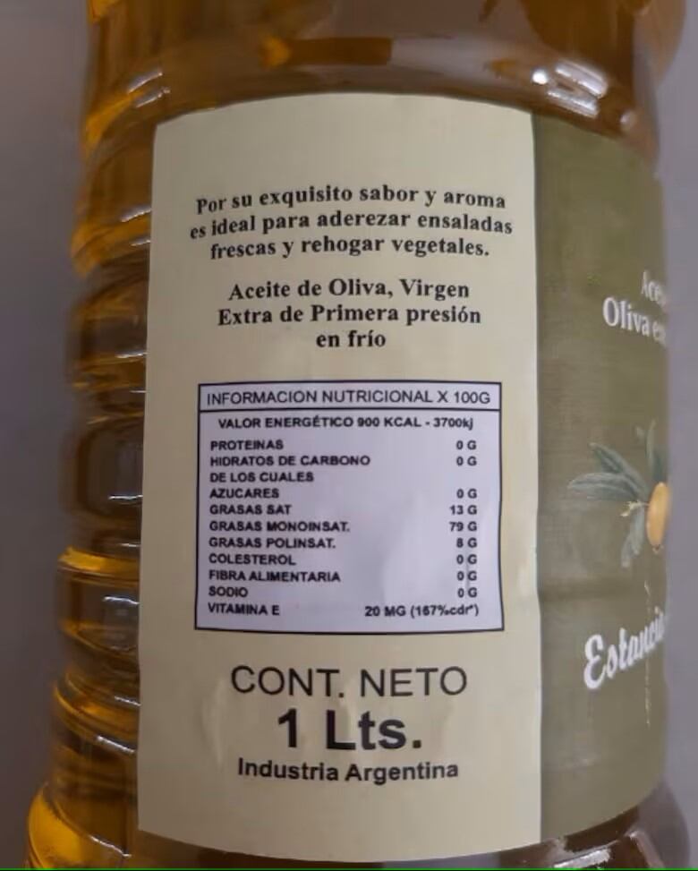 La Anmat prohibió la venta de un aceite de oliva de Mendoza