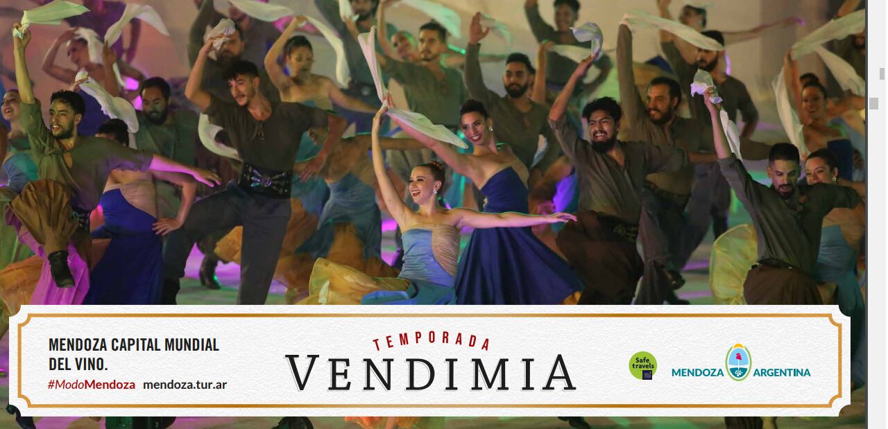 Así es la campaña gráfica con que se promocionará la Fiesta Nacional de la Vendimia 2022. Foto: Prensa Gobierno de Mendoza.